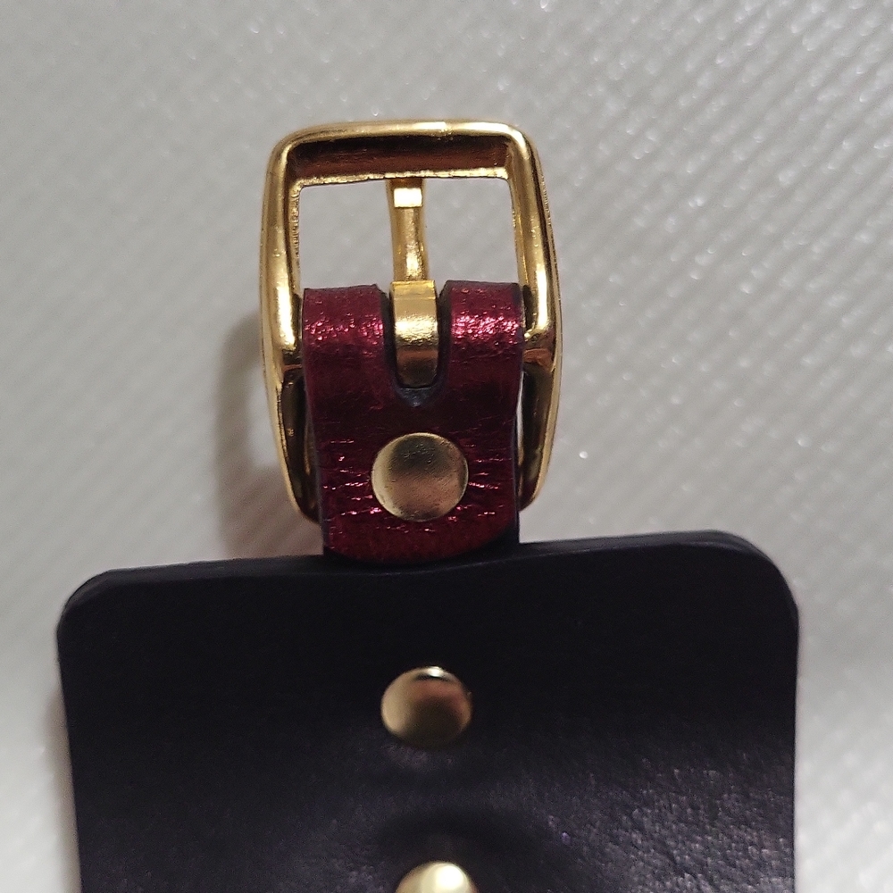NWOT Leather & Brass Artisan Crafted Wrist Cuff - Picture 5 of 16